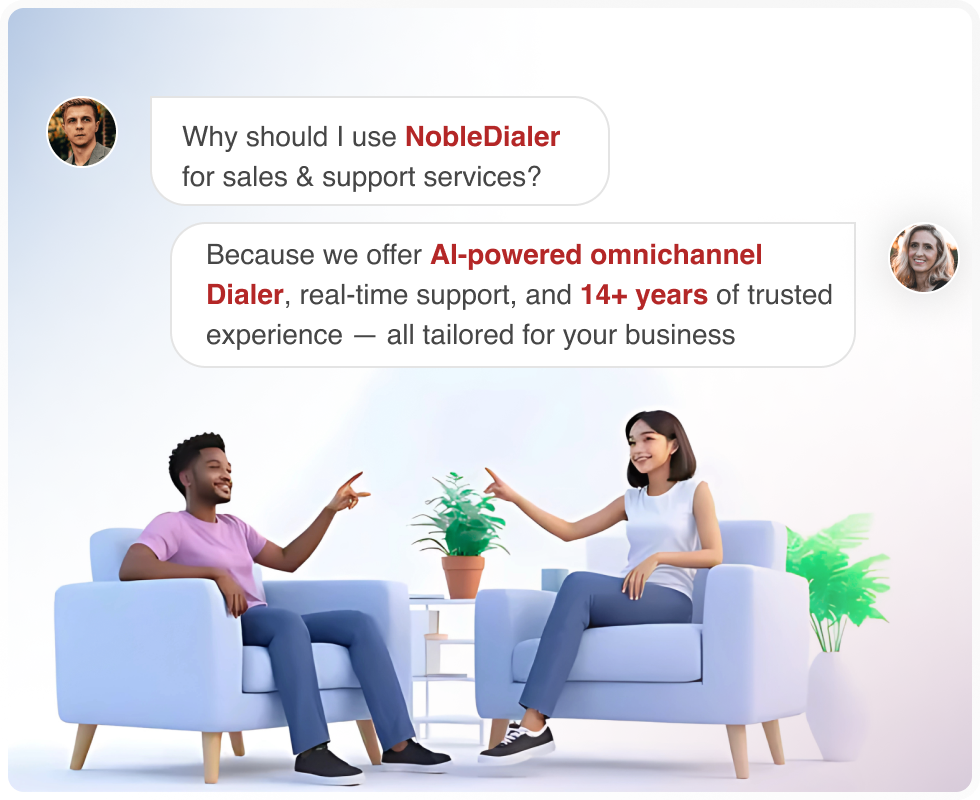 NobleDialer customer support benefits from AI-powered dialer and trusted experience